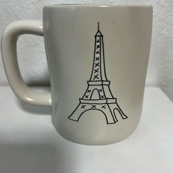 Rae Dunn Cream 'FRANCE' Mug with Blue Interior - Picture 3 of 4